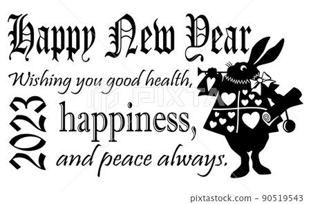 Happy New Year! Alice's White Rabbit in Wonderland Happy New Year! Alice's White Rabbit in Wonderland 90519543