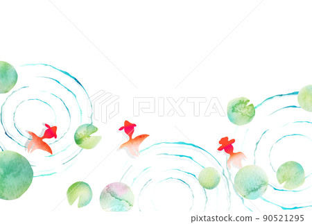Goldfish aquatic plant summer background Goldfish aquatic plant summer background 90521295