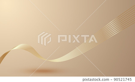 抽象金色波形光線抽象質感紋理背景 抽象金色波形光線抽象質感紋理背景 90521745