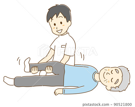 康復和按摩的插圖 康復和按摩的插圖 90521800