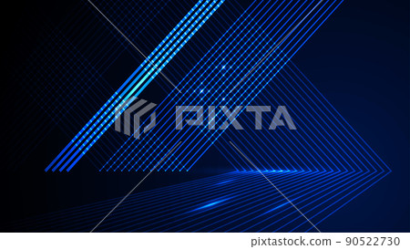 Blue lines build advanced business style space sense background 90522730