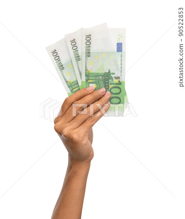 close up of hand holding euro money close up of hand holding euro money 90522853