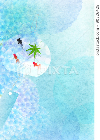 Hydrangea wind chime flower background Hydrangea wind chime flower background 90526428