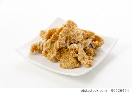 Crisp fried chicken skin 90526464