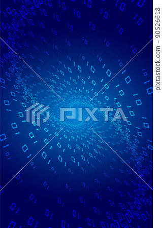01數字組成螺旋漩渦互聯網科技大數據背景 90526618