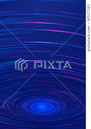 彩色螺旋線漩渦互聯網科技感矢量背景 90527263