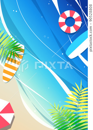 背景插圖_美麗的大海 背景插圖_美麗的大海 90528808