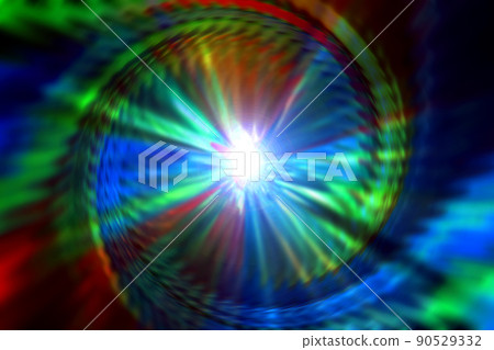 Background material with the image of a warp in outer space (image of a wormhole) 90529332