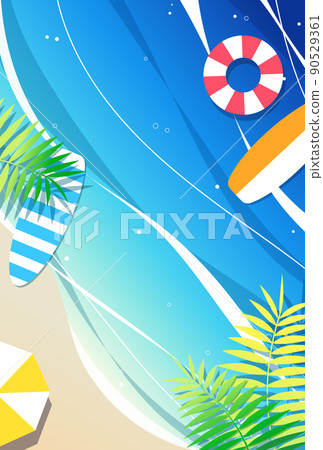 背景插圖_美麗的大海 90529361