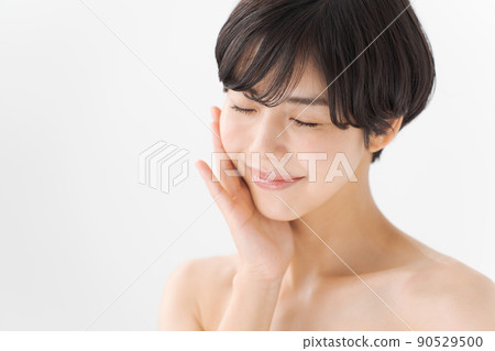 美胸白色背景 90529500