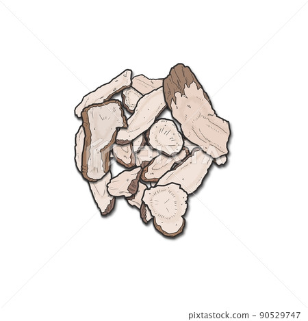 White paper herbal medicine illustration 90529747