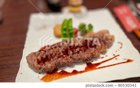 Tokachi beef steak for dinner 90530341