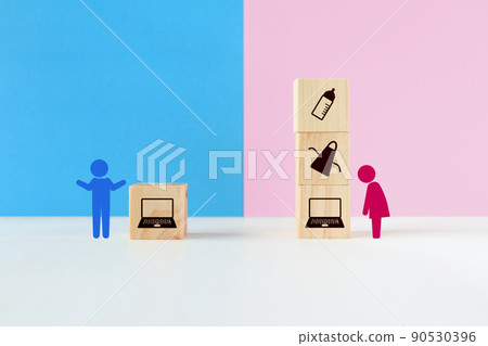 描繪男女負擔差異的象形圖 2 90530396