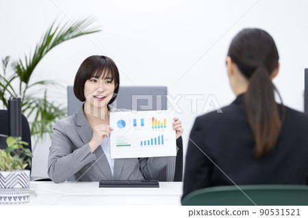 Education and OJT image for new employees Education and OJT image for new employees 90531521