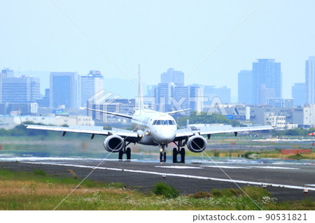 Osaka International Airport Passenger Airliner Takeoff and Landing Airfront Oasis 90531821