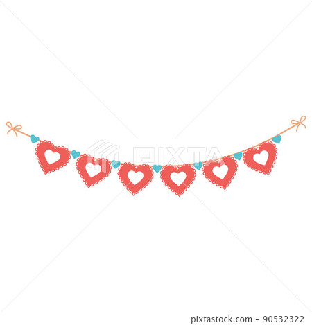 Festive decorative garland vector isolated on a white background Festive decorative garland vector isolated on a white background 90532322