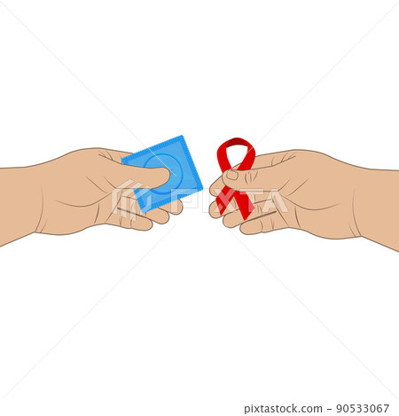 The concept of safe sex, healthy lifestyle. Contraception. Vector illustration of a flat design. The concept of safe sex, healthy lifestyle. Contraception. Vector illustration of a flat design. 90533067