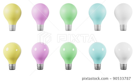 3d light bulb 3d light bulb 90533787