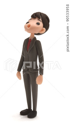 Businessman looking up A 90533958