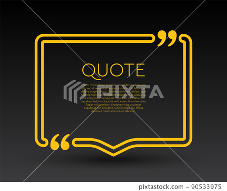 Quote frame blank, text quote boxes, background 90533975