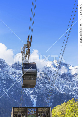 View from Shin-Hotaka Ropeway Ropeway First Snow Cover Hotaka Mountain Range Snowy Mountain Snowscape View from Shin-Hotaka Ropeway Ropeway First Snow Cover Hotaka Mountain Range Snowy Mountain Snowscape 90534200