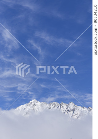 View from Shin-Hotaka Ropeway Ropeway First Snow Cover Hotaka Mountain Range Snowy Mountain Snowscape View from Shin-Hotaka Ropeway Ropeway First Snow Cover Hotaka Mountain Range Snowy Mountain Snowscape 90534210