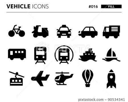 Vehicle-related fill-style icon set_016 Vehicle-related fill-style icon set_016 90534341