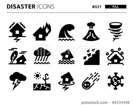 Disaster related fill style icon set_021 Disaster related fill style icon set_021 90534346