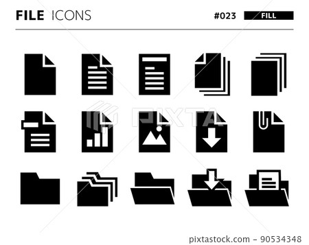 文件相關的填充樣式圖標 set_023 文件相關的填充樣式圖標 set_023 90534348