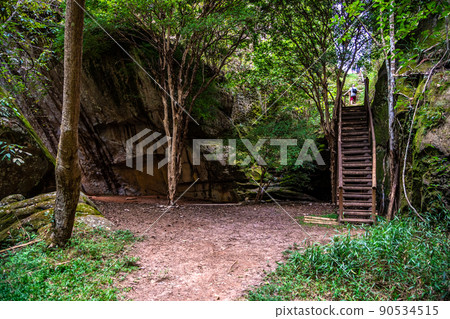 Natural rock massif in Brazil, Salitre Grotto, a tourist destination 90534515