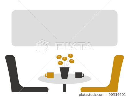 illustration of modern table set illustration of modern table set 90534601