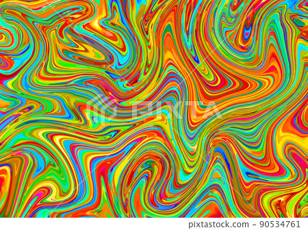 Colorful and psychedelic marble pattern 90534761