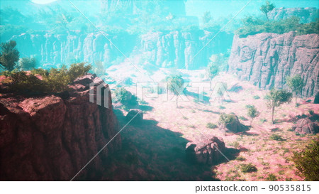 Sierra Nevada red rock canyon mountains view 90535815