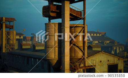 Old abandoned Welsh Coal Mine Pit Gear Old abandoned Welsh Coal Mine Pit Gear 90535850