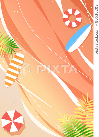 Background illustration_sunset sea 90536205