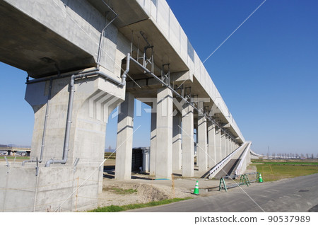 2022年4月福井市南部下造田區北陸新幹線擴建工程 90537989