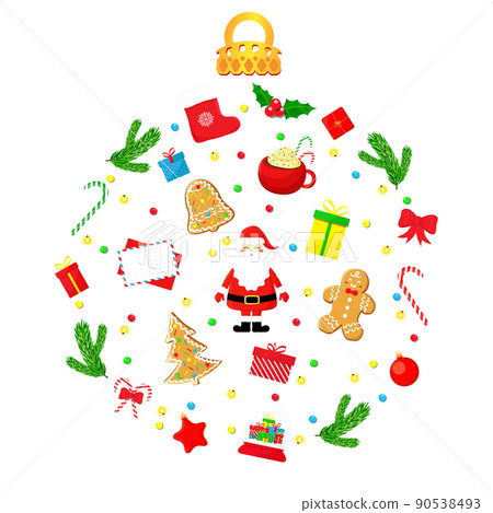 Christmas card illustration 90538493