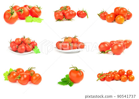 Group of cherry isolated on a white background Group of cherry isolated on a white background 90541737