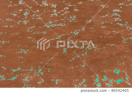 Brown plaster wall with abstract pattern stucco aqua color texture background surface 90542405