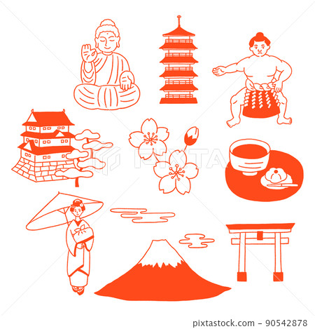 日本傳統圖像矢量圖 日本傳統圖像矢量圖 90542878
