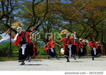 Kitakami City, Iwate Prefecture, folk entertainment, Devil's Sword Dance Kitakami City, Iwate Prefecture, folk entertainment, Devil's Sword Dance 90543095