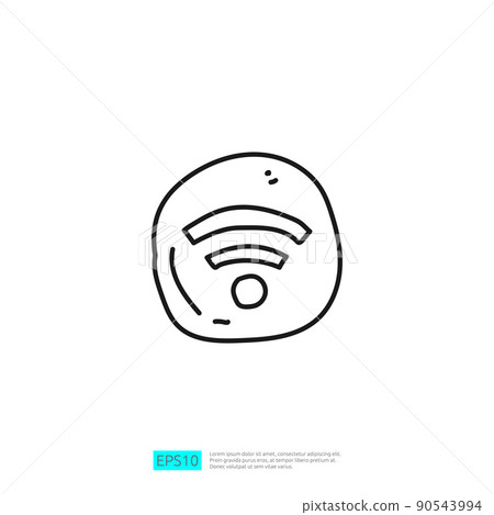 wifi wireless hotspot symbol doodle icon wifi wireless hotspot symbol doodle icon 90543994