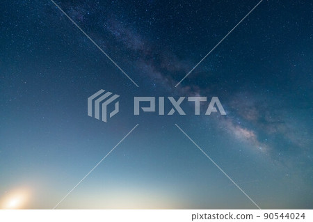 [Milky Way Material] Milky Way seen from Shibutoge [Gunma Prefecture] 90544024