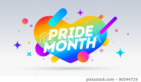 Pride Month, speech bubble. Banner, poster Pride Month, speech bubble. Banner, poster 90544729