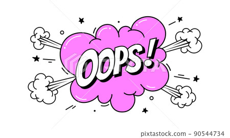 Speech Bubble Oops. Banner, speech bubble 90544734