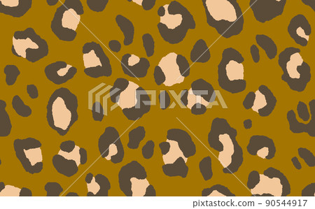 Abstract modern leopard seamless pattern. Animals trendy background. Color decorative vector stock illustration for print, card, postcard, fabric, textile. Modern ornament of stylized skin 90544917