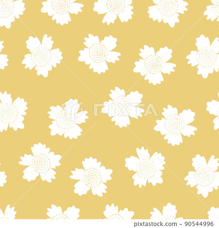 Seamless floral pattern based on traditional folk art ornaments. Colorful flowers on color background. Scandinavian style. Sweden nordic style. Vector illustration. Simple minimalistic pattern Seamless floral pattern based on traditional folk art ornaments. Colorful flowers on color background. Scandinavian style. Sweden nordic style. Vector illustration. Simple minimalistic pattern 90544996