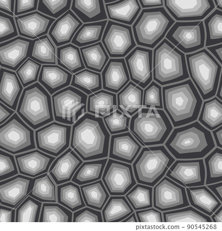 Abstract modern turtle shell seamless pattern. Animals trendy background. Grey decorative vector illustration for print, fabric, textile. Modern ornament of stylized skin 90545268