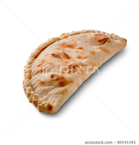 Cheburek, meat in dough isolated on white background 90545393