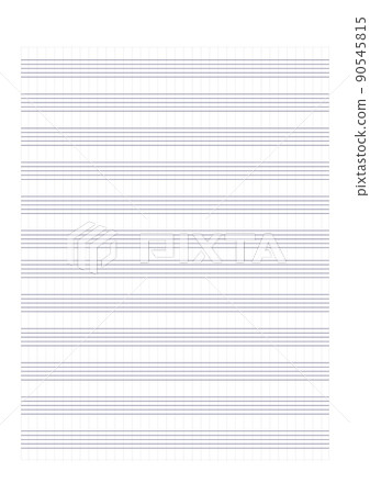 Graph paper. Printable grid paper with stave on a white background. A blank music sheet paper with staff. Geometric pattern for composition, education, school. Realistic lined paper blank size A4 Graph paper. Printable grid paper with stave on a white background. A blank music sheet paper with staff. Geometric pattern for composition, education, school. Realistic lined paper blank size A4 90545815
